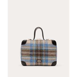 France’s Valentine Blue Plaid “Chip Bag”Wool Plaid
